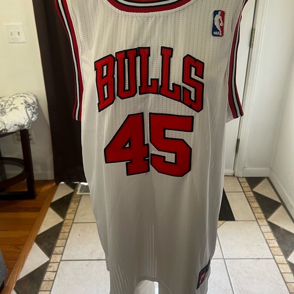 Michael Jordan White 45 Jersey - Picture 1 of 8
